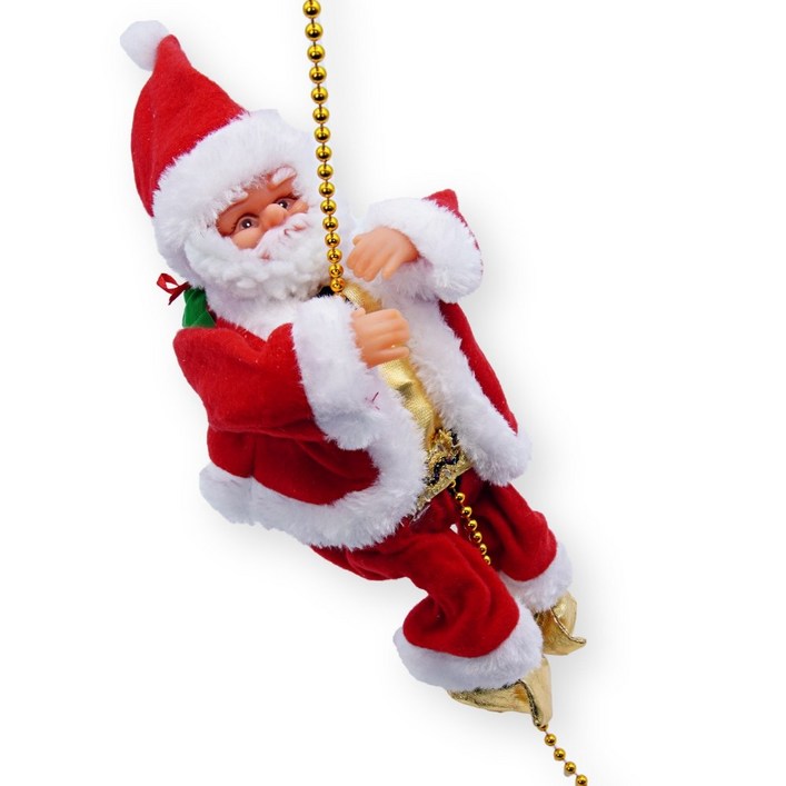 크리스마스 줄타는 산타 인형 움직이는 산타클로스 장난감  춤추는 인형 선물