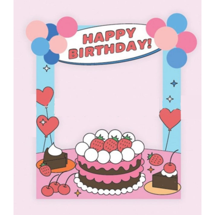 인스타포토존 생일액자 생일 프레임 생일파티액자 생일파티용품 생일파티세트 손펌프포함