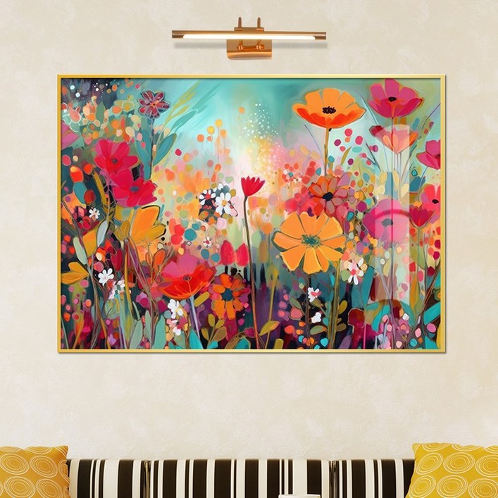 보고아트 사계절 예쁜 액자 알록달록 플라워 거실 카페 인테리어 액자 소품, 5 알록달록 꽃밭F