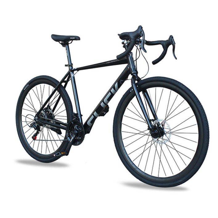 클릭 로드자전거 뉴욕DR 25년형 700C 시마노21단 디스크브레이크, 470mm 블랙/완조립+사은품, 1개, 175cm