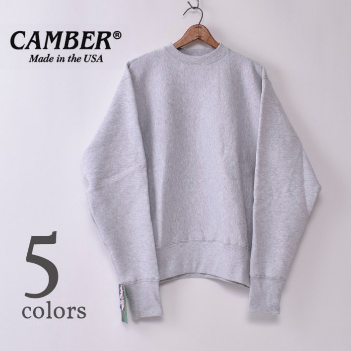 캠버 CAMBER 234 크로스 니트 크루넥 스웨트 12oz
