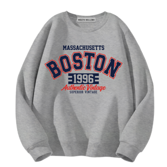 몰토벨리노 ST 보스톤1996 스탠다드핏 맨투맨 티셔츠