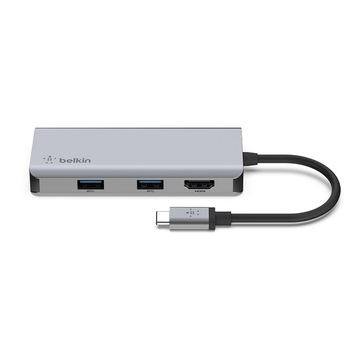 벨킨 5in1 USB C타입 멀티 허브 AVC007bt 아이패드 M2 맥북 프로 13 맥북에어 노트북 호환