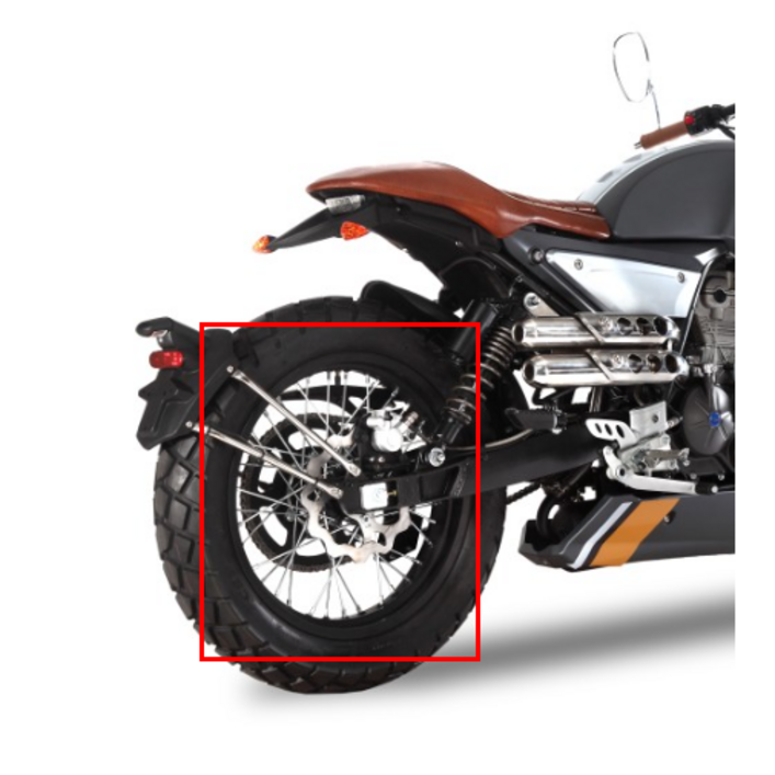 몬디알 힙스터 125 휠 림, 리어뒤 ZP680618 3,00x17