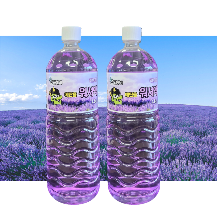 산도깨비 에탄올 워셔액 라벤더향 1.8L, 6개