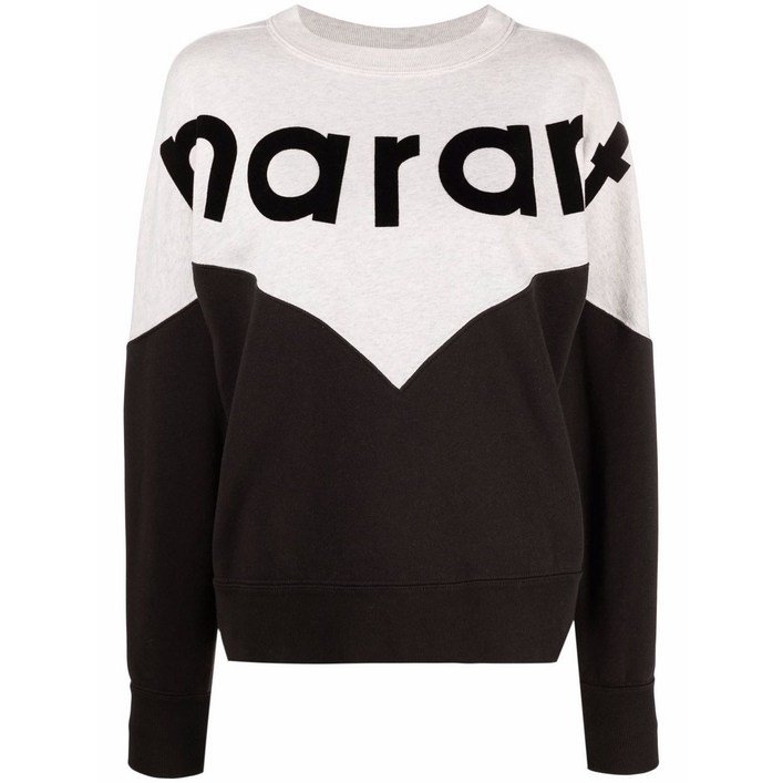 마랑에뚜왈 이자벨 마랑 에뚜왈 투톤 크루 넥 스웨트셔츠