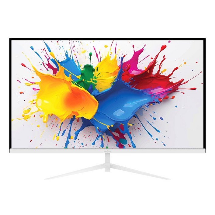 뷰싱크 32인치 FHD 슬림베젤 100Hz 화이트 모니터 게이밍 사무용 멀티 하이브리드, VSO321F 무결점, 80cm