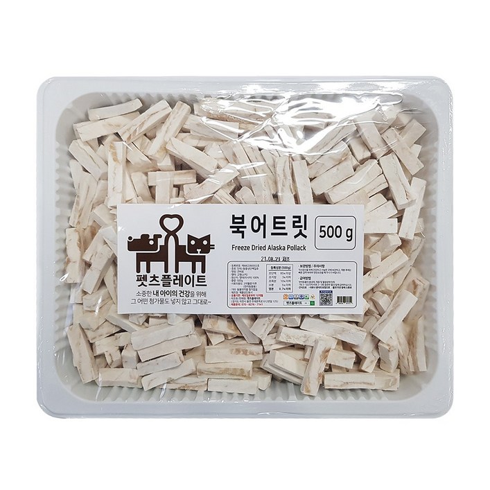 펫츠플레이트 동결건조간식 북어트릿스틱