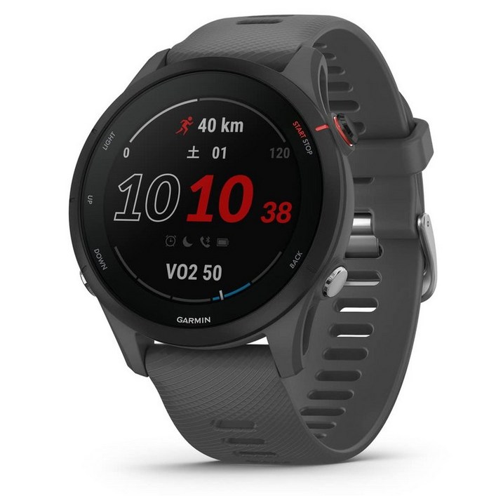 가민GARMIN Forerunner 255 러닝 워치 Slate Grey 일본 정규품 밴드 사이즈 22 mm
