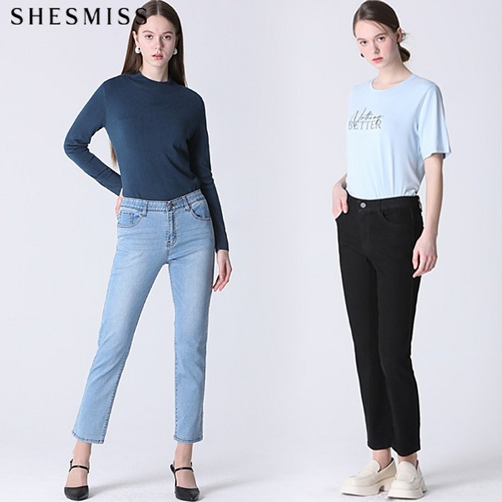 쉬즈미스 베이직 슬림 데님 팬츠  택가격 138000원