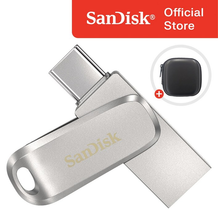 샌디스크 울트라 듀얼 럭스 C타입 USB 3.1 SDDDC4 USB 케이스 증정, 1TB, 1개