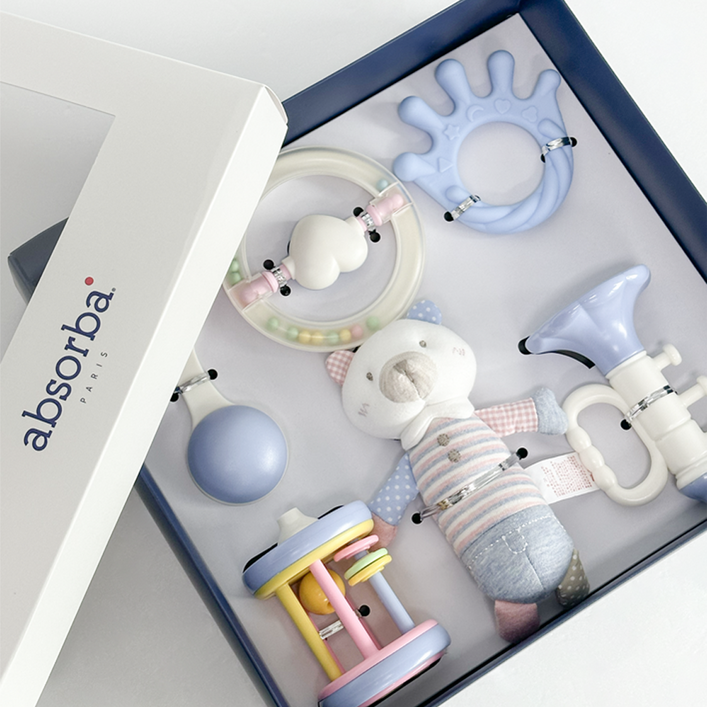 백화점 선물포장 압소바 티노딸랑이세트 출산선물 백일선물, 견본색FREE