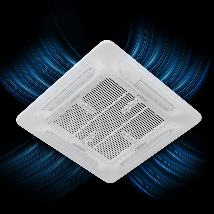 WOWWAY 천장형 에어컨 바람막이 초간편 설치 투명 걸이형 에어컨 시스템 가림막, 1개, 투명형