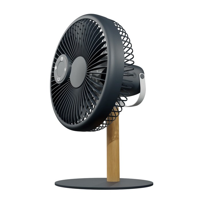 크레앙 BLDC 무선 좌우회전 탁상용/무드등 선풍기,리모컨포함 (CRETFW6), 그레이