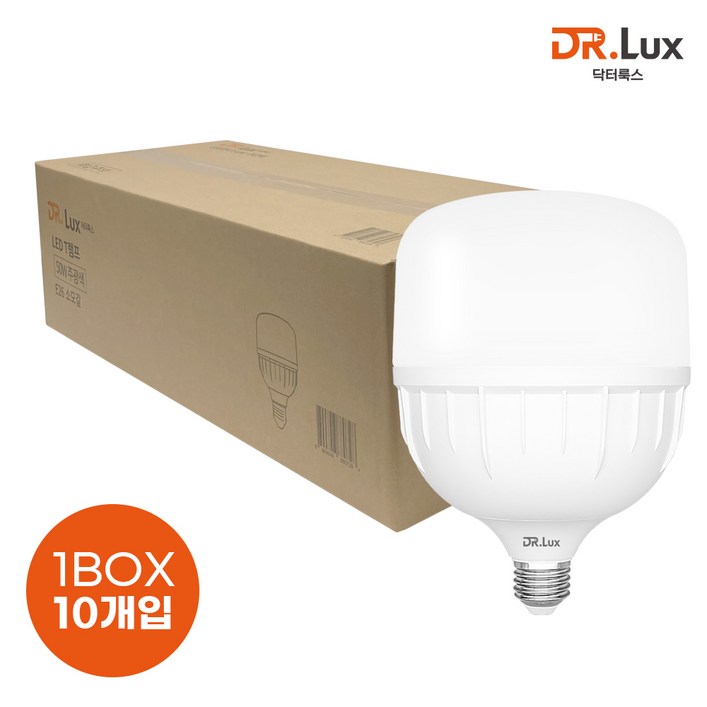 닥터룩스 고용량 LED 전구 T램프 50W E26, 10개 닥터룩스 고용량 LED 전구 T램프 50W E26, 10개