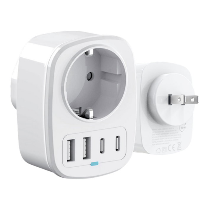 루루미 일본 미국 여행용 돼지코 멀티 어댑터 c타입