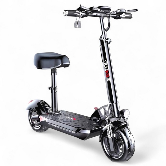 쉴드라이드 전동킥보드 성인 접이식 안장 고성능 LED라이트, 쉴드화이트, 10.4Ah, 1개