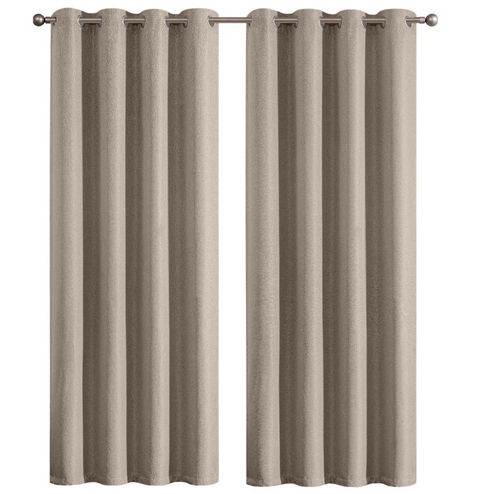 커튼킹 호텔식나비주름암막커튼 거실커텐 민자형린넨암막커튼 창문용커텐 아일렛형쉐도우암막커튼 2장