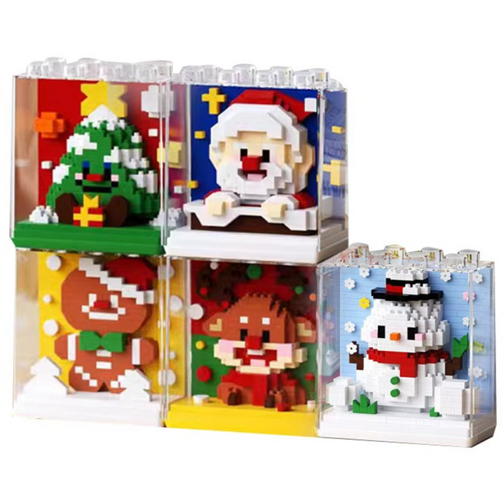 심아트 크리스마스블럭 미니블럭 나노블록 크리스마스 선물, 1개