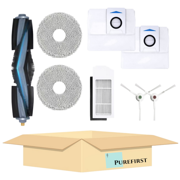 퓨어퍼스트 에코백스 디봇 T10 옴니 호환 물걸레 더스트백 브러시 소모품, 1세트