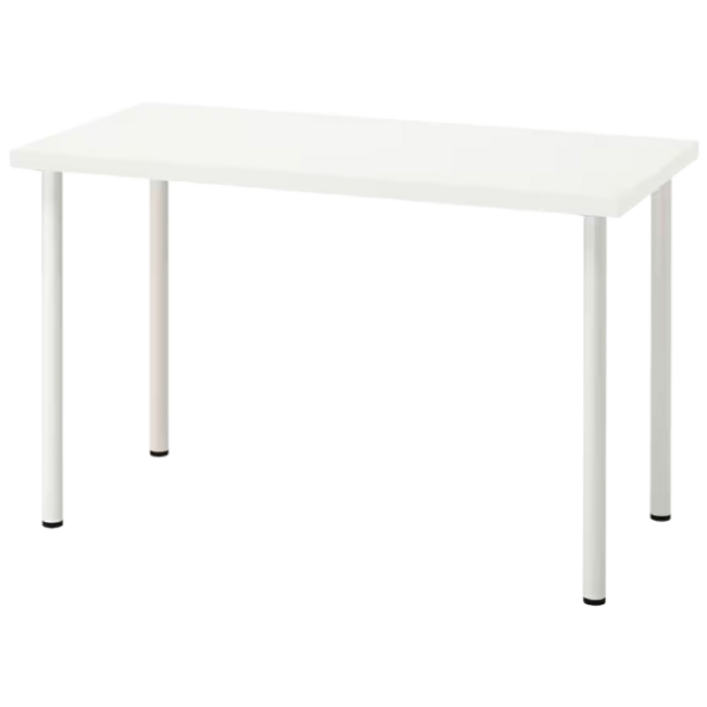 [맞춤박스구성/무료배송] 이케아 LAGKAPTEN 테이블 (120x60)+ADILS 기본다리세트, 화이트상판-화이트다리