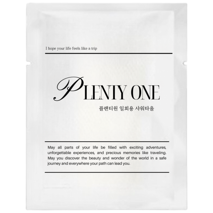 플랜티원 호텔 일회용샤워타올 100개입, 1박스, 100개입