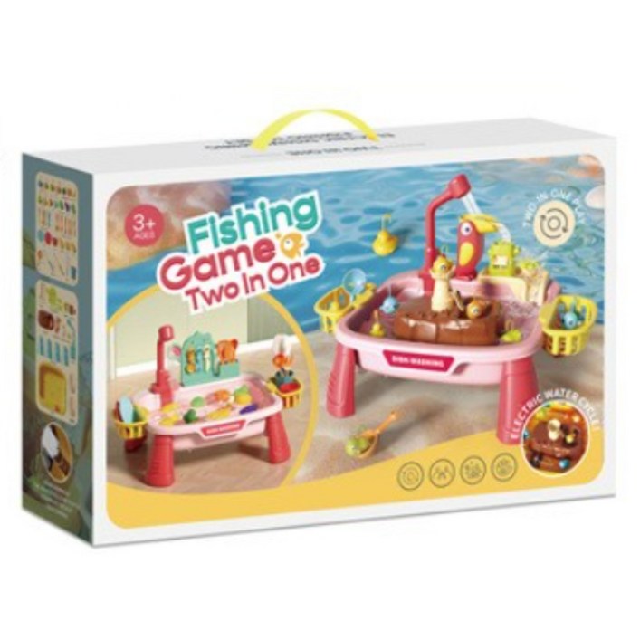 티케이샵 2in1 낚시 주방놀이 역할놀이 장난감, 옐로우, 1개