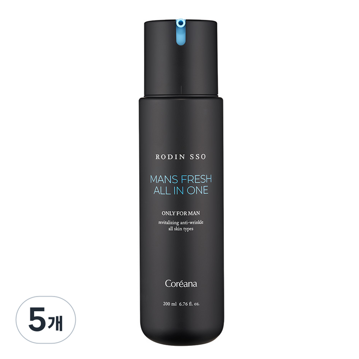 로댕 쏘 옴므 프레쉬 남성 올인원 스킨로션, 5개, 200ml