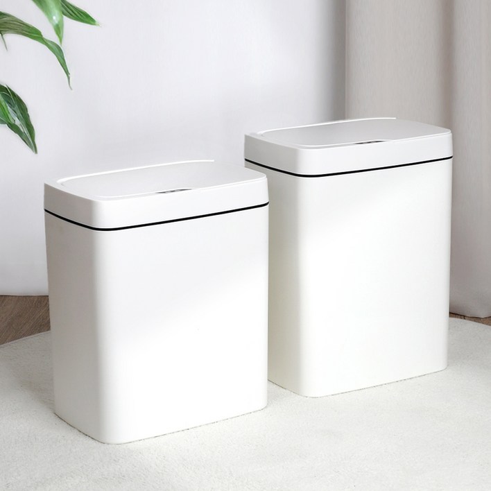코멧 자동 센서 모션 인식 냄새차단 쓰레기통 15L18L 11  2개 구성