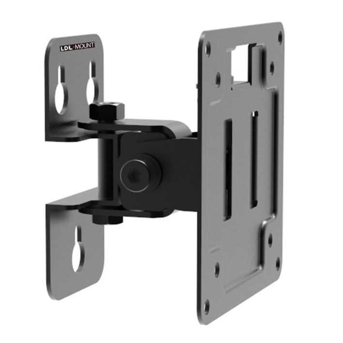 엘디엘마운트 벽걸이 360도 회전 피벗형 티비 모니터 브라켓 APL1100R, 블랙, 1개
