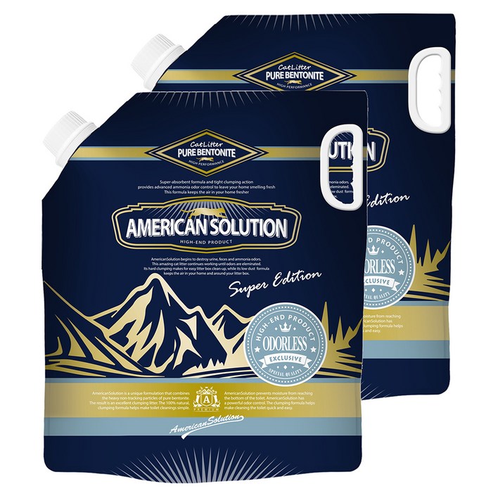 아메리칸솔루션 슈퍼에디션 오더리스 고양이 모래