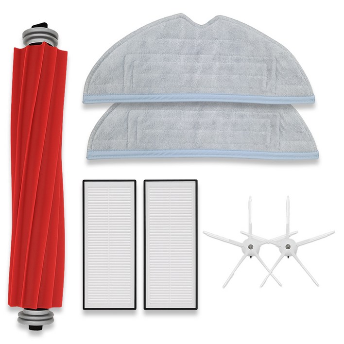 멋진공간 샤오미 로보락 S7 Plus 호환 사이드 브러쉬 2p + 필터 2p + 물걸레 2p + 메인 브러쉬 세트, 1세트, 단일상품