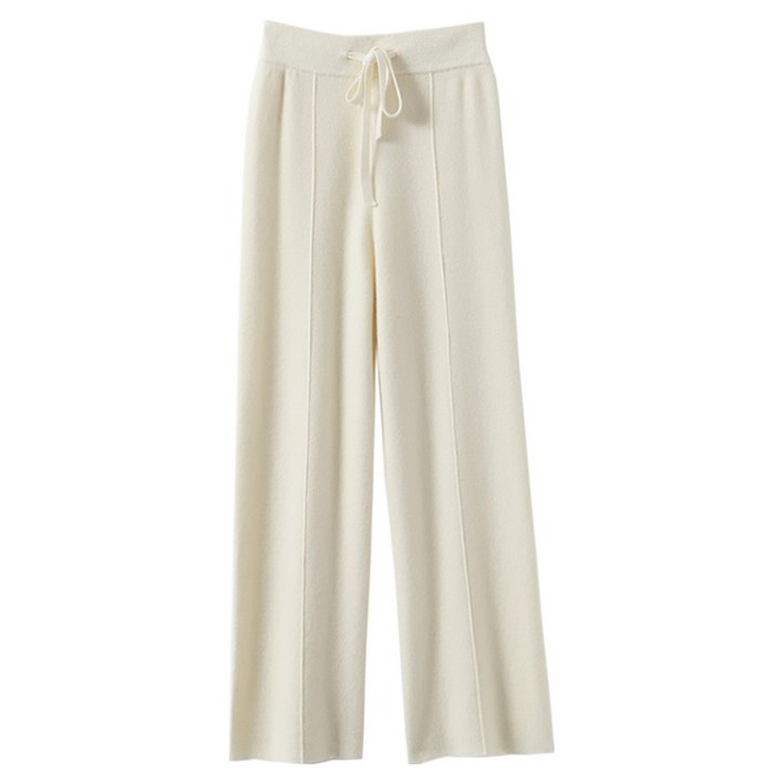 마켓에이 여성용 소이 니트 와이드 팬츠