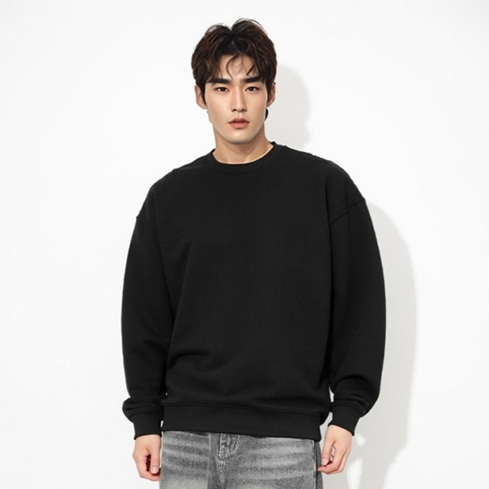 해리슨 남성용 에센셜 오버핏 맨투맨 HA1027 RIS1007