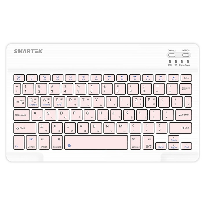 스마텍 저소음 C타입 충전식 슬림 미니 블루투스 무선 텐키리스 키보드