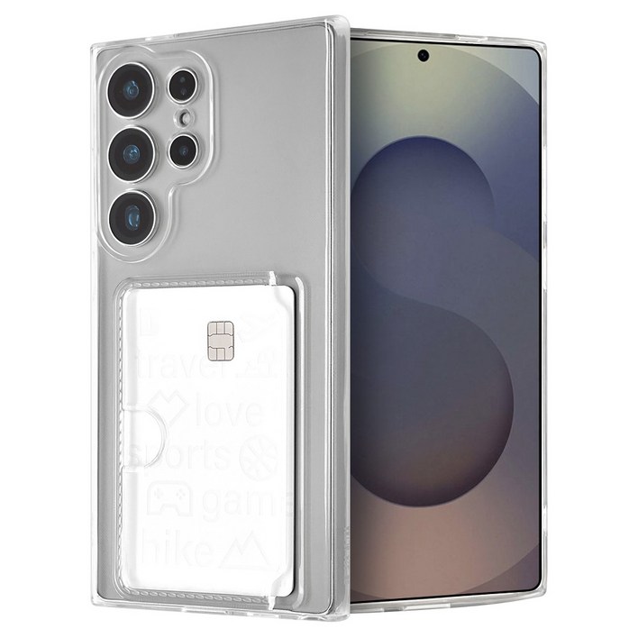 워너프 맥스 핏 투명 카드 젤리 휴대폰 케이스