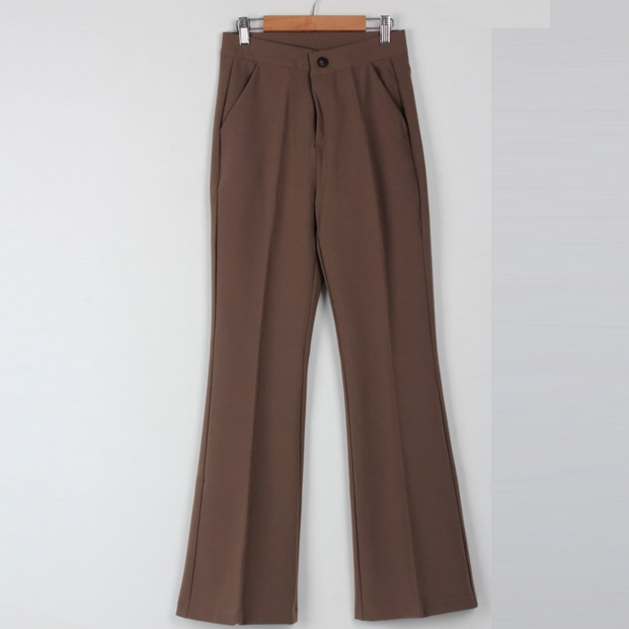 빼빼 여성용 시크릿밴딩 세미 부츠컷 슬랙스