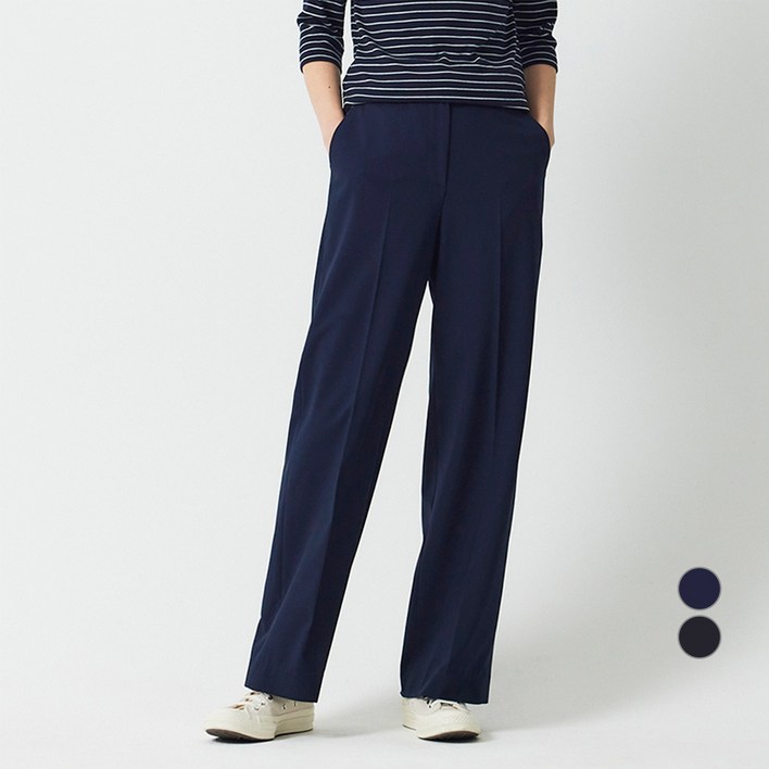 JAJU 여성용 노턱 슬랙스