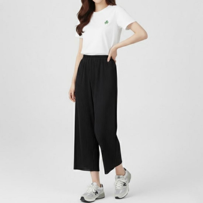 소니오 여성용 밴딩 7부 팬츠