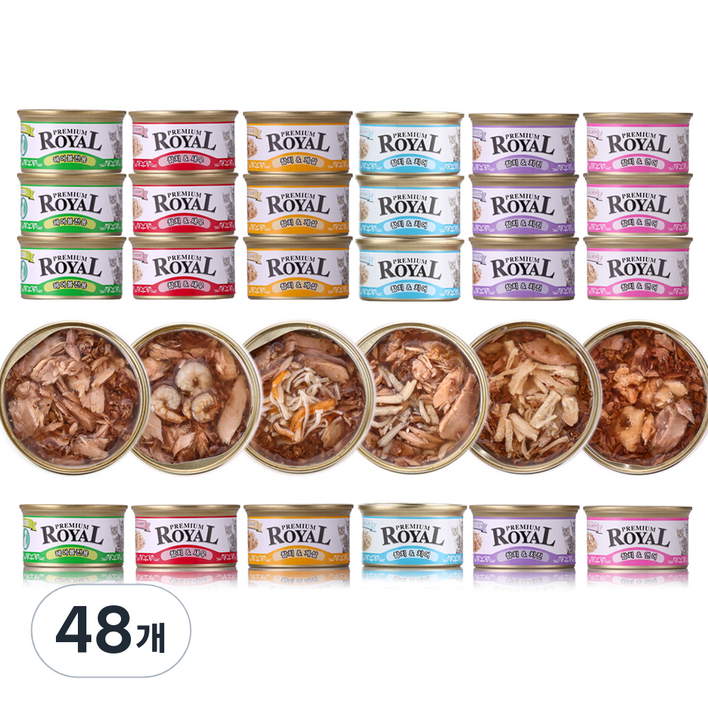 펫스토리 프리미엄 로얄 고양이 습식 캔, 85g, 48개