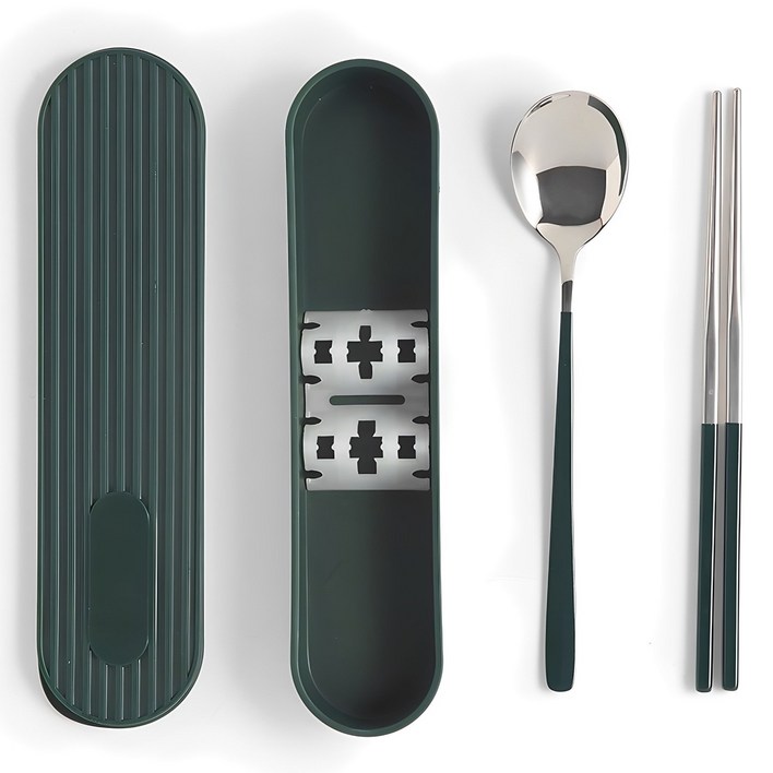 바네 커트러리 무소음 휴대용 도시락수저  수저통세트