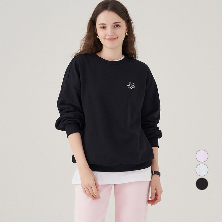ELLE PARIS 그래픽 스웻셔츠 Heart