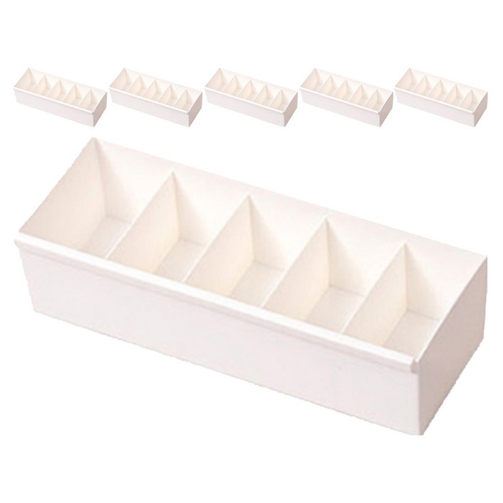 이즈리빙 칸칸칸 연결형 서랍정리 칸막이 속옷정리함 5칸