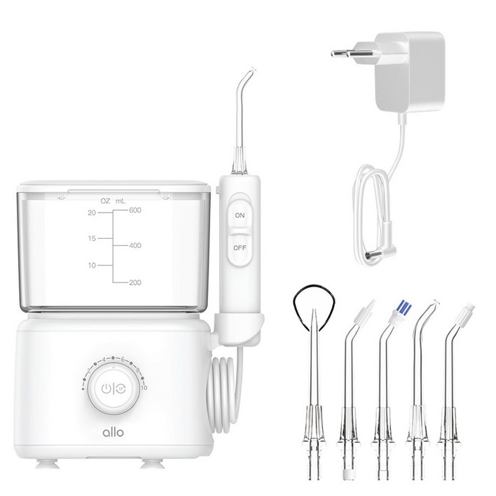 알로코리아 덴픽션 대용량 구강세정기, AWF1U, 화이트