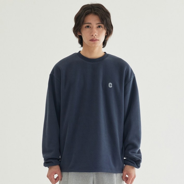 커버낫 남녀공용 웜온 플리스 맨투맨