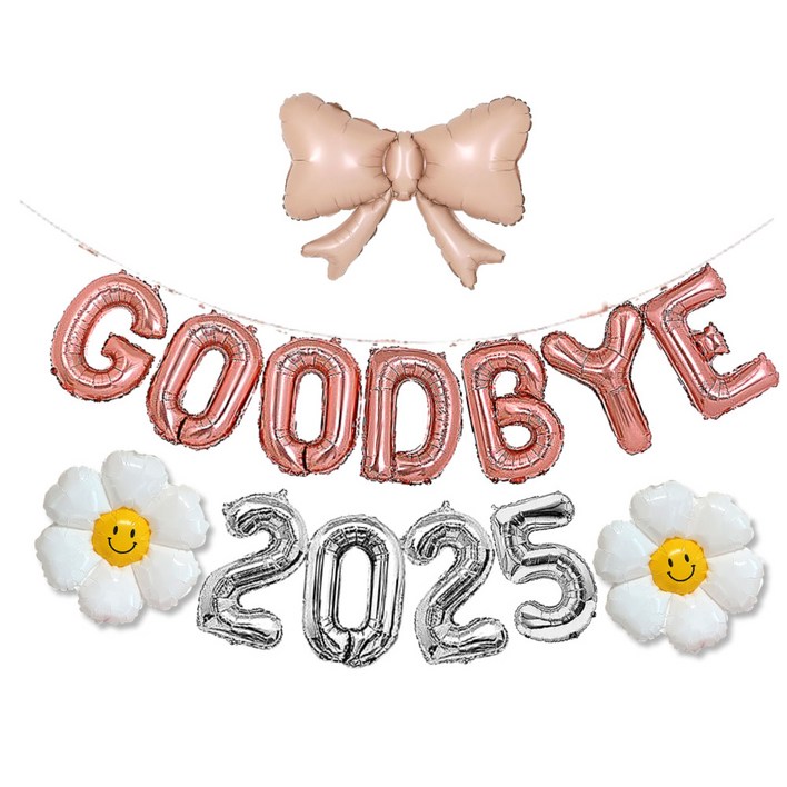 연말파티 굿바이 풍선 세트 4종 송년 종무식 파티용품