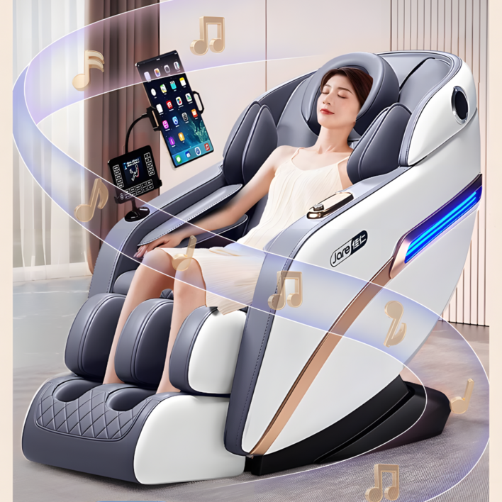 전신 스마트 안마의자 마사지  선물 안락의자 안마기 듀얼트랙 에어쿠션 무중력 블루투스 완제품배송