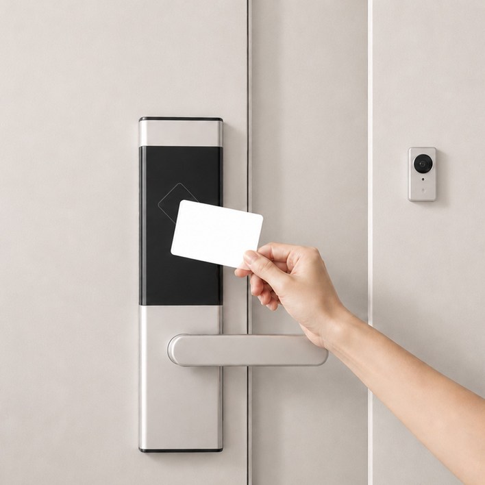 ZERON RFID 도어락카드키 현관문 출입 보조키 신용카드형 13.56Mhz Mifare 14443A CUID Z105, 10개, Z105