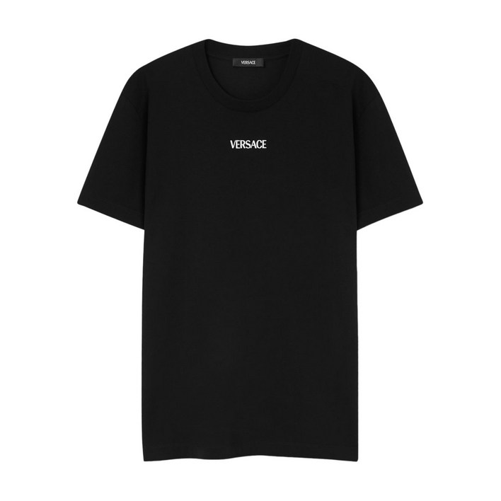베르사체 로고 자수 티셔츠