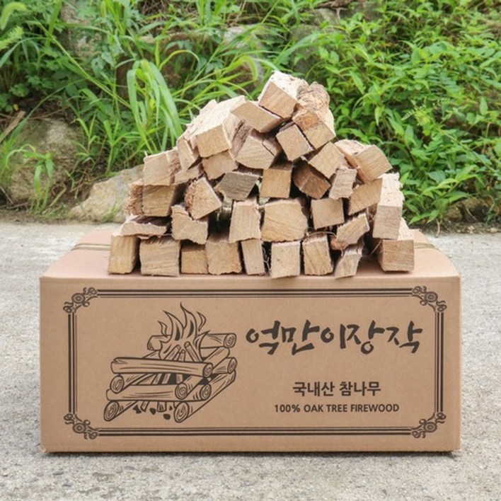 참나무 장작 10kg,20kg 캠핑용 불멍 장작 건조 화로대 장작, 10kg, 1개